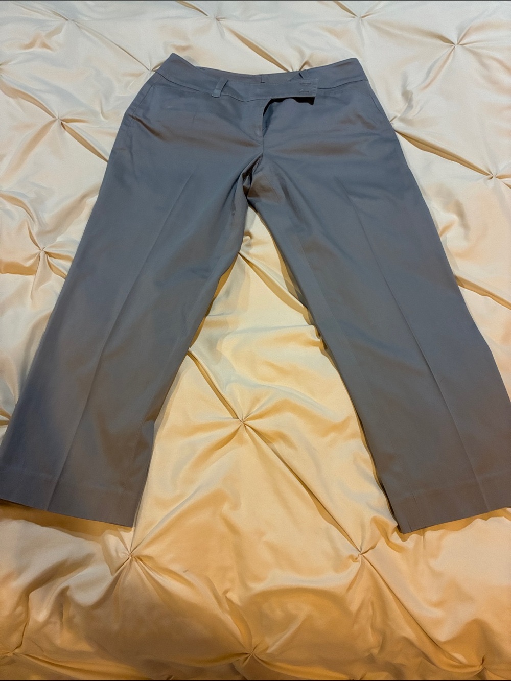 Ann Taylor Light Gray Curvy Dress Pants
